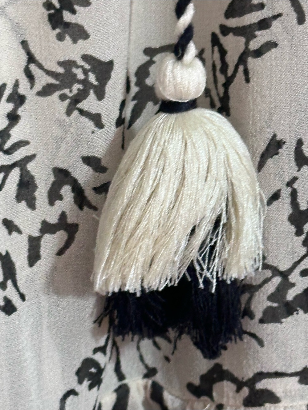 Anthropologie by Anthropologie Dress M 100% Viscose Boho Tiered Midi Tassel - Picture 6 of 15